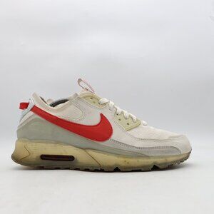 Nike Air Max Terrascape 90 Men's Size 10.5 Summit White Red Sneakers DQ3987-100